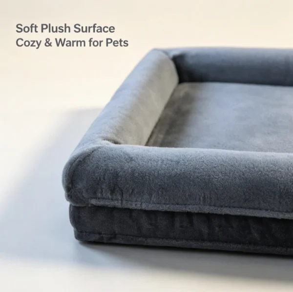 Orthopedic Pet Bed,All-Around Large Dog Sofa Bed With Removable Washable Cover,Memory Foam Support,Warm & Waterproof Pet Bed.