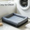 Orthopedic Pet Bed,All-Around Large Dog Sofa Bed With Removable Washable Cover,Memory Foam Support,Warm & Waterproof Pet Bed.