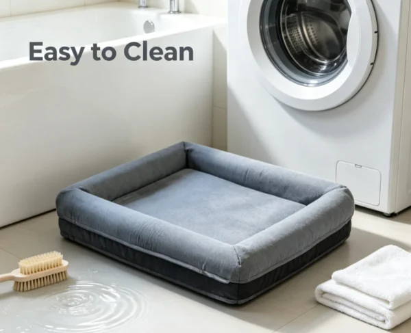 Orthopedic Pet Bed,All-Around Large Dog Sofa Bed With Removable Washable Cover,Memory Foam Support,Warm & Waterproof Pet Bed.