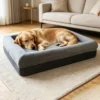 Orthopedic Pet Bed,All-Around Large Dog Sofa Bed With Removable Washable Cover,Memory Foam Support,Warm & Waterproof Pet Bed.