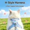 180 Soft & Breathable Adjustable Pet Harness With Leash-Comfortable Vest Harness For Small Dogs & Cats.
