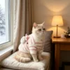 Cozy Winter Cat Sweater-Warm & Soft Two-Leg Pet Shirt For Kittens And Cats.