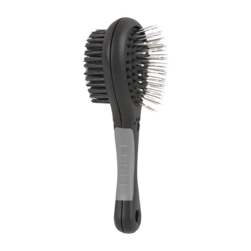 Double-Sided Pet Grooming Brush,2-in-1 Massage & Deshedding Brush For Cats And Dogs,Self-Cleaning Hair Removal & Grooming Tool.