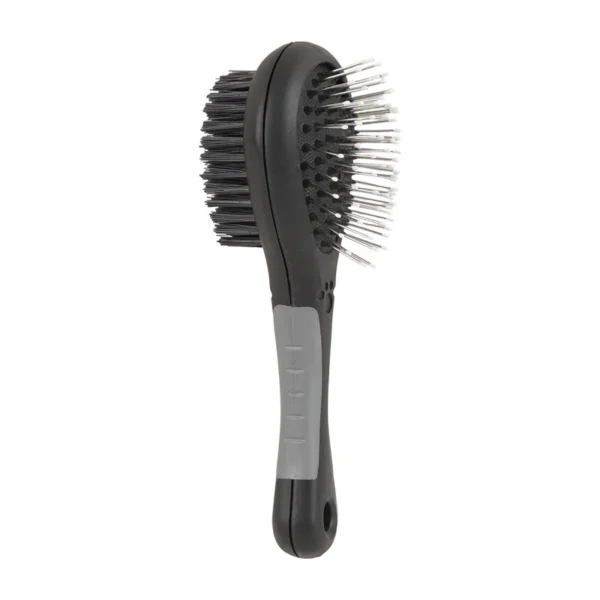 Double-Sided Pet Grooming Brush,2-in-1 Massage & Deshedding Brush For Cats And Dogs,Self-Cleaning Hair Removal & Grooming Tool.