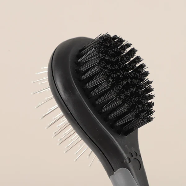 Double-Sided Pet Grooming Brush,2-in-1 Massage & Deshedding Brush For Cats And Dogs,Self-Cleaning Hair Removal & Grooming Tool.