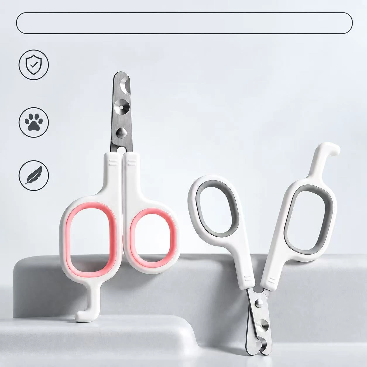 Double-sided pet grooming brush with steel pins and nylon bristles
