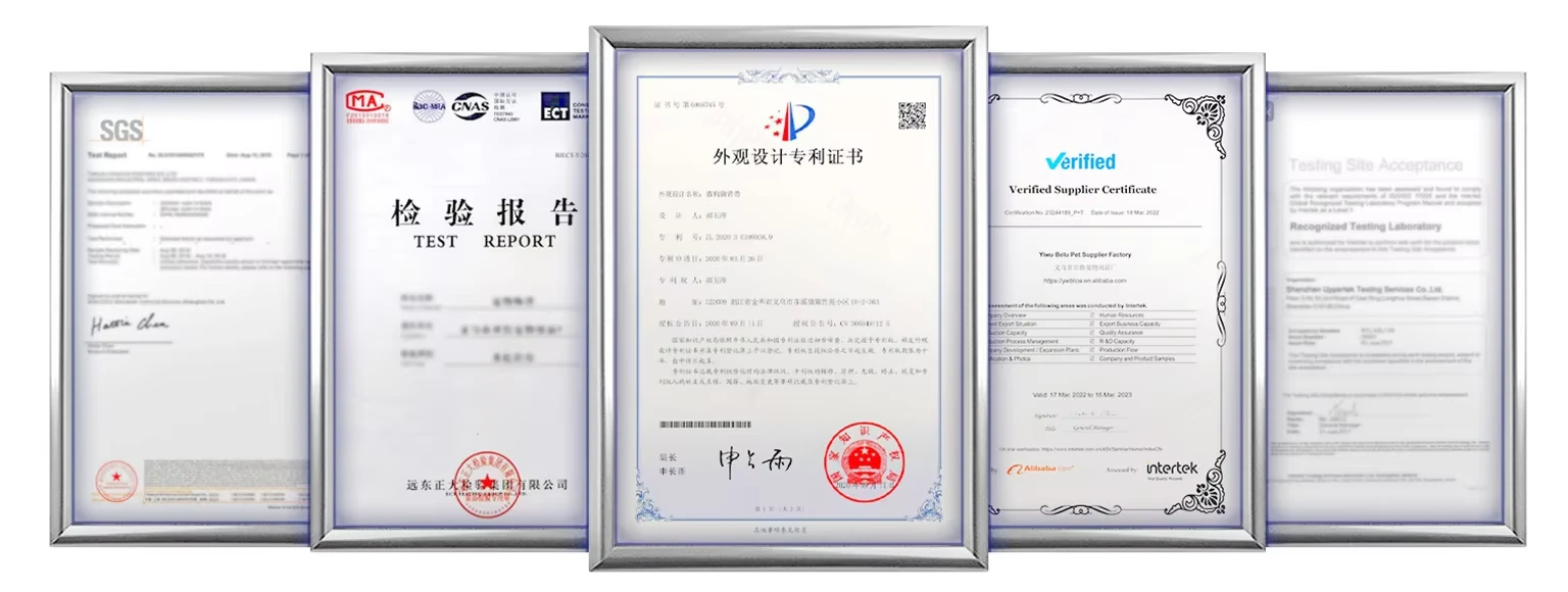 Trust badges and secure payment icons - verified pet products manufacturer