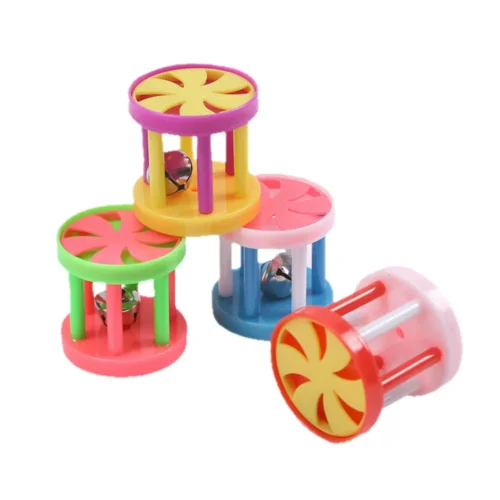 Cage Bell Cat Toy, Colorful Plastic Kitten Interactive Play Toy