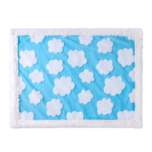 Soft Flannel Pet Blanket, Warm Double Sided Dog Cat Bed Blanket