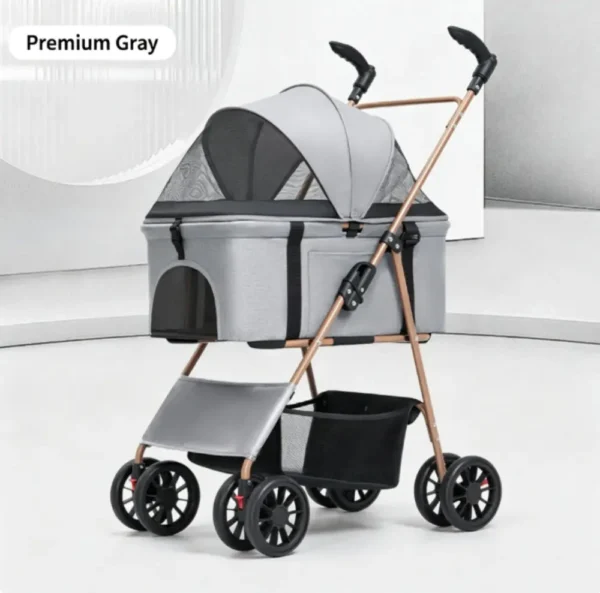 副图2 (10) Multifunctional Pet Travel Stroller