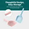 副图2 (9) Reusable Cat Litter Scoop with Sifting Holes