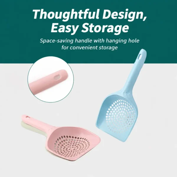 副图2 (9) Reusable Cat Litter Scoop with Sifting Holes