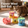 Cage Bell Cat Toy, Colorful Plastic Kitten Interactive Play Toy