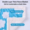 Soft Flannel Pet Blanket, Warm Double Sided Dog Cat Bed Blanket