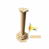 副图4 (3) Solid Wood Cat Scratching Post with Toy