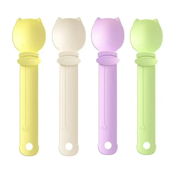 Cat Treat Spoon, Cat Strip Squeezer, Pet Food Feeding Spoon