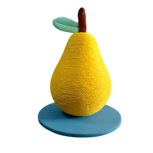 Sisal Pear Cat Scratching Post | Vertical Cat Scratcher Toy