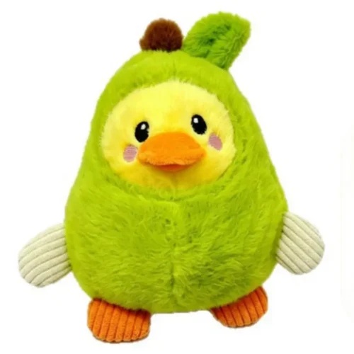 Wholesale Duck Pear Snuffle Plush Squeaky Dog Puzzle Treat Toy