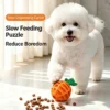 副图3 (81) Carrot Silicone Dog Treat Dispenser Toy, Squeaky Chew Toy