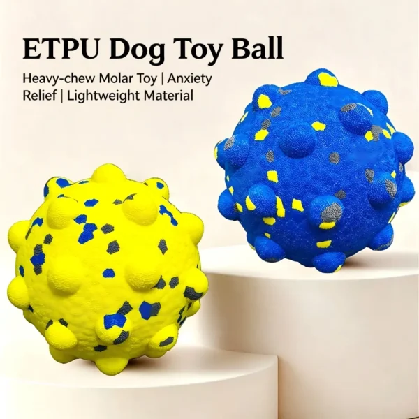 副图3 (82) ETPU Dog Chew Ball, Floating Silent Puppy Molar Fetch Toy