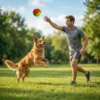 Dog Treat Dispenser Ball, Durable Rubber Chew Toy for Teeth Cleaning
