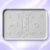 Silicone Dog Feeding Mat, Waterproof Non Slip Pet Bowl Mat