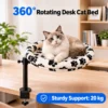 副图4 (61) 360° Rotating Adjustable Desk Cat Bed with Washable Cushion