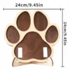 Pet Memorial Paw Print Frame | Wooden Tabletop Photo Keepsake