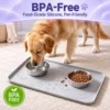 Silicone Dog Feeding Mat, Waterproof Non Slip Pet Bowl Mat